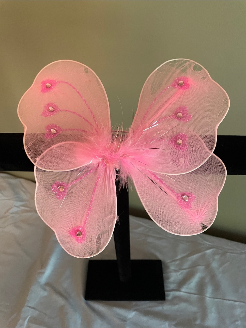 Cat Pink Fairy Butterfly Wings Halloween costume
